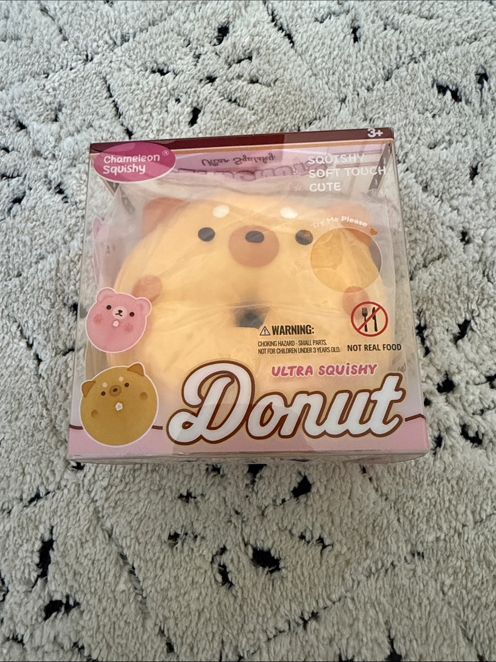 Ultra Squishy Donut Plush Toy - Yellow